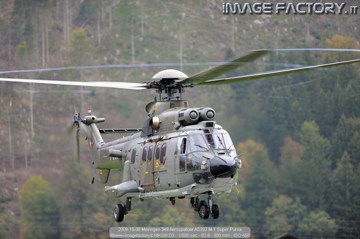 2009-10-08 Meiringen 349 Aerospatiale AS332 M-1 Super Puma